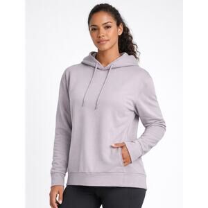 Mondetta Lavender Gray Boxy Performance Hoodie Gray Oversized Athleisure Medium